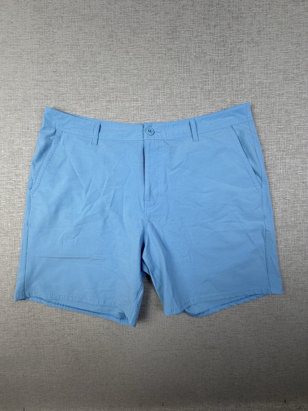Huk Men’s Size 40 Blue Performance Fishing Hybrid Stretch Shorts
